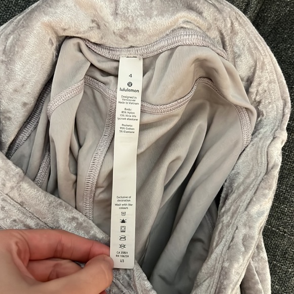 White Crushed Joggers Lululemon - Picture 3 of 5